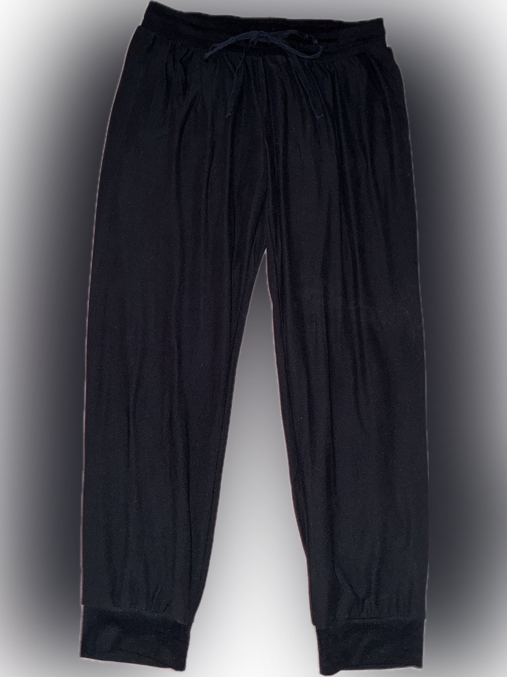 Derek Heart Black Drawstring Jogger Pants